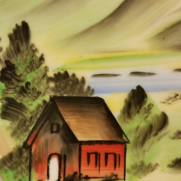 Vintage hand painted Plate - Picture 5 of 7